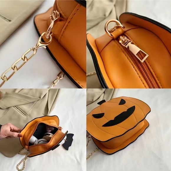 Halloween Jack O’Lantern Crossbody Bag - Picture 3 of 6